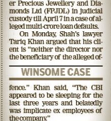 Our Founder-Partner Adv. Tariq Khan was the Defense Lawyer of Former Director and Authorised Signatory of Forever Precious Jewellery and Diamond Limited.
